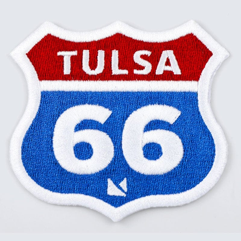 Tulsa 66 road sign - Embroidered lanyard